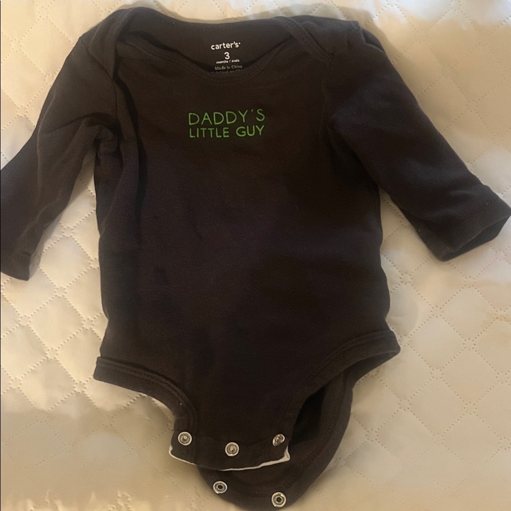 Carter's brown Bodysuit - Daddy's Little Guy
